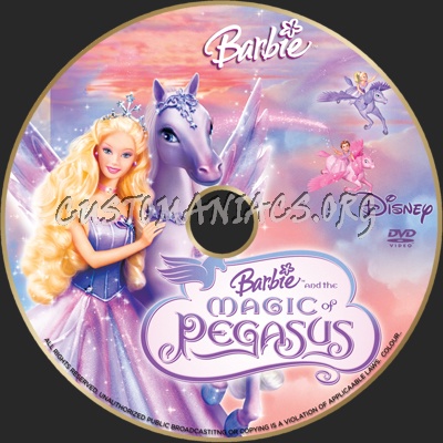 Barbie Magic Of Pegasus dvd label