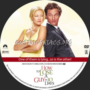 How to Lose a Guy in 10 Days dvd label