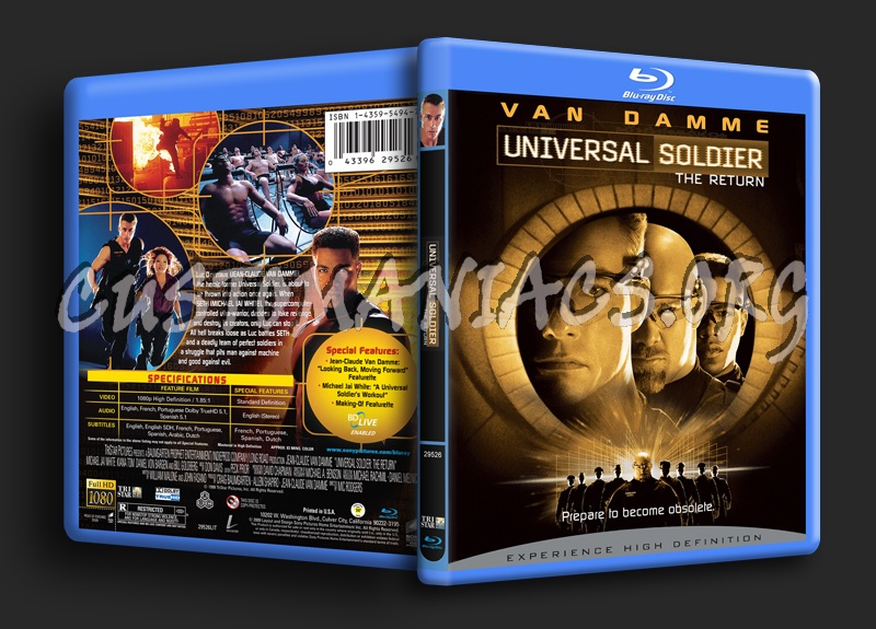 Universal Soldier the Return blu-ray cover