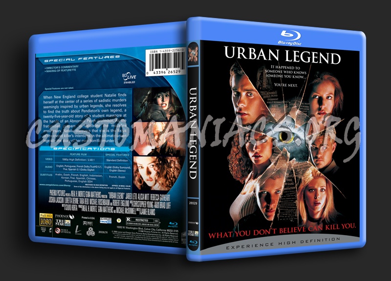 Urban Legend blu-ray cover