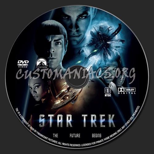 Star Trek dvd label