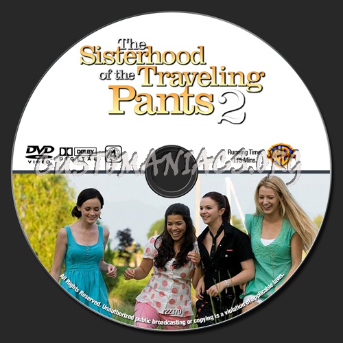 The Sisterhood Of The Traveling Pants 2 dvd label