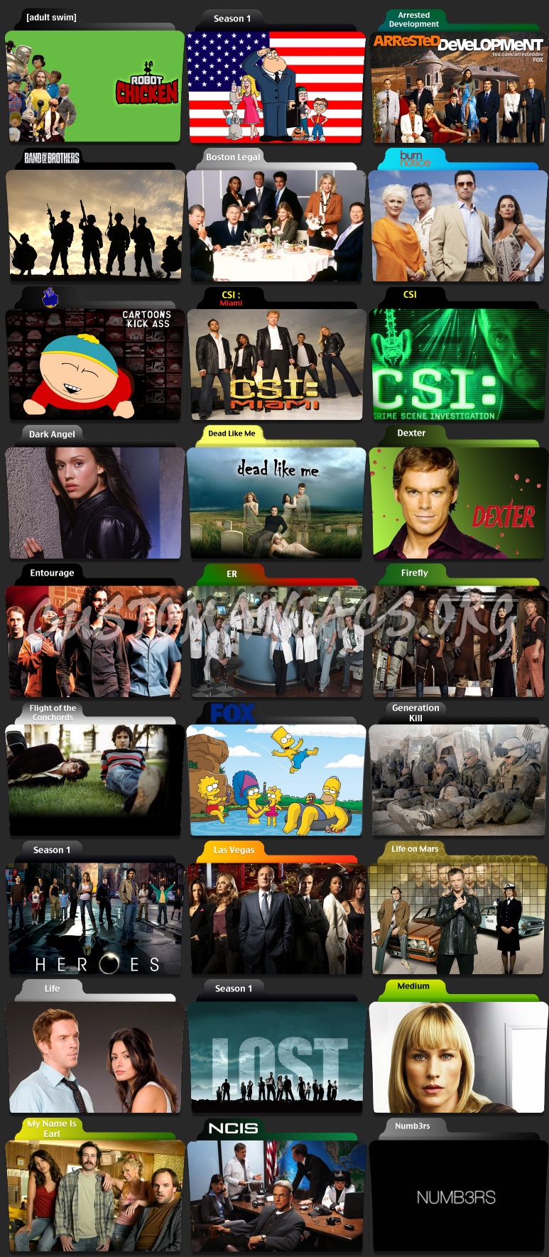 TV Series Folder Icons A 