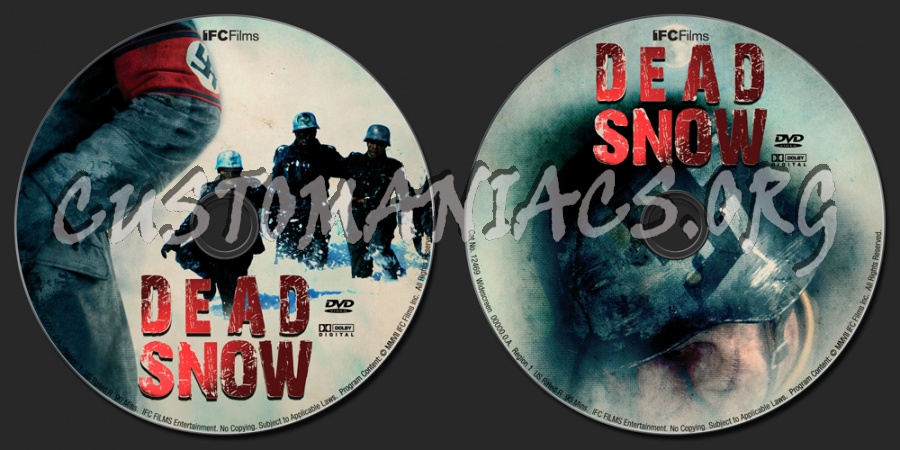 Dead Snow dvd label