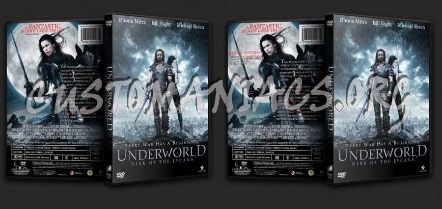 Underworld : Rise of the Lycans dvd cover
