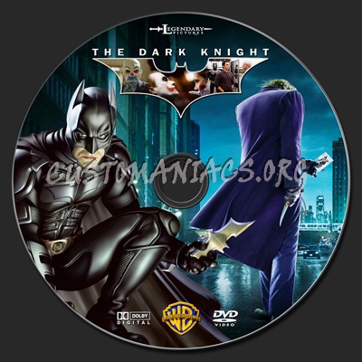 The Dark Knight dvd label