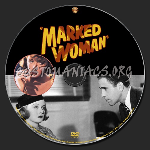 Marked Woman dvd label