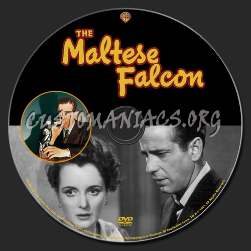 The Maltese Falcon dvd label