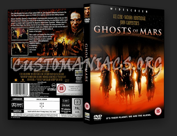 Ghosts Of Mars dvd cover