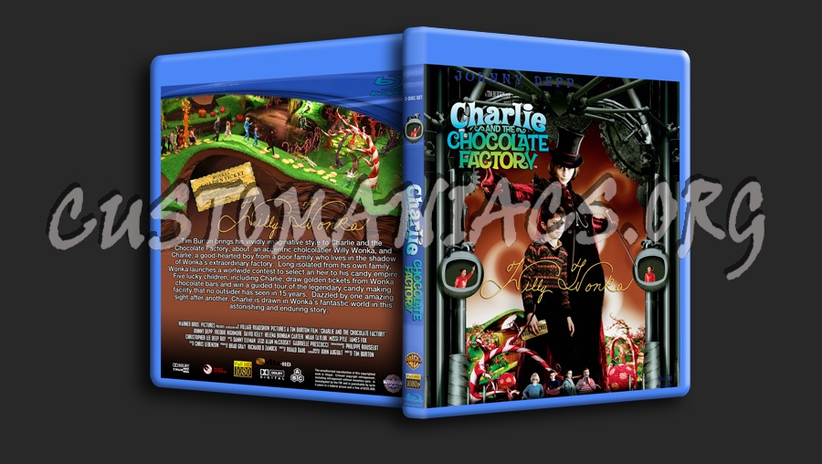 Charlie And The Chocolate Factory blu-ray cover