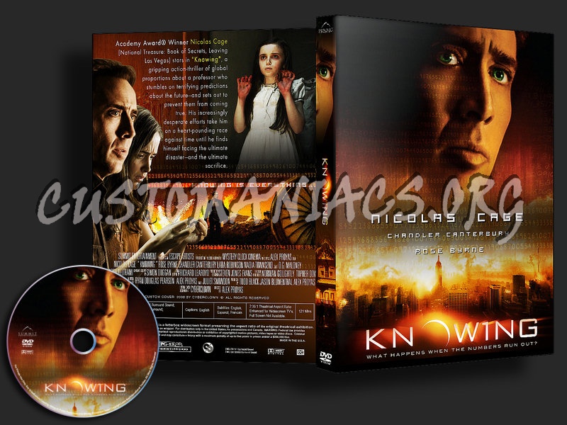 Knowing dvd cover