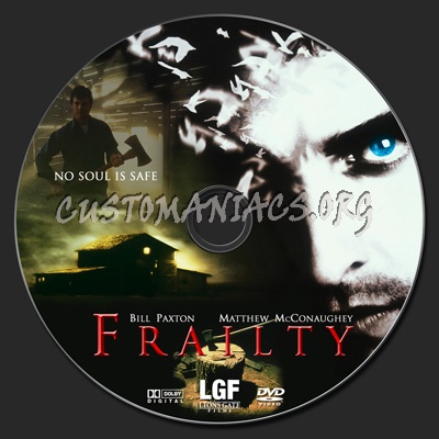 Frailty dvd label