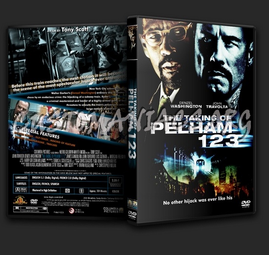 The Taking Of Pelham 123 dvd cover