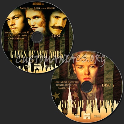 Gangs of New York dvd label