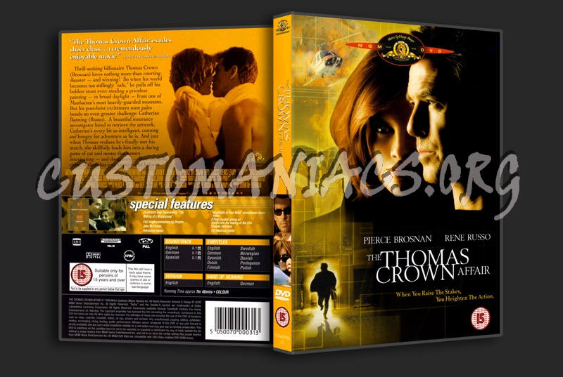 The Thomas Crown Affair dvd cover