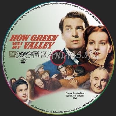 How Green Was My Valley dvd label