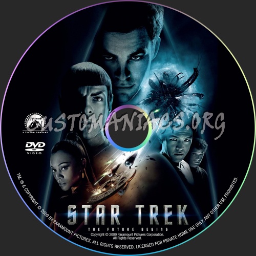 Star Trek dvd label