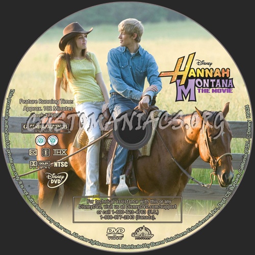 Hannah Montana The Movie dvd label