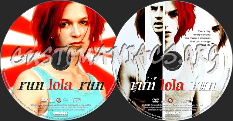 Run Lola Run dvd label