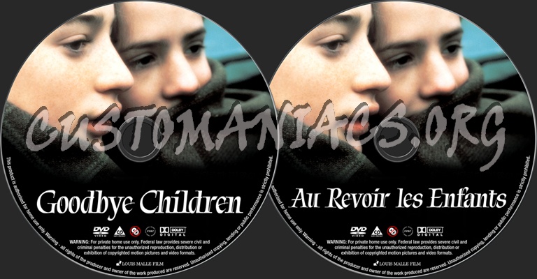 Goodbye Children (Au Revoir les Enfants) dvd label