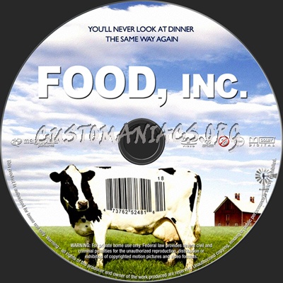 Food, Inc. dvd label