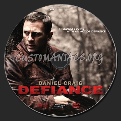 Defiance dvd label