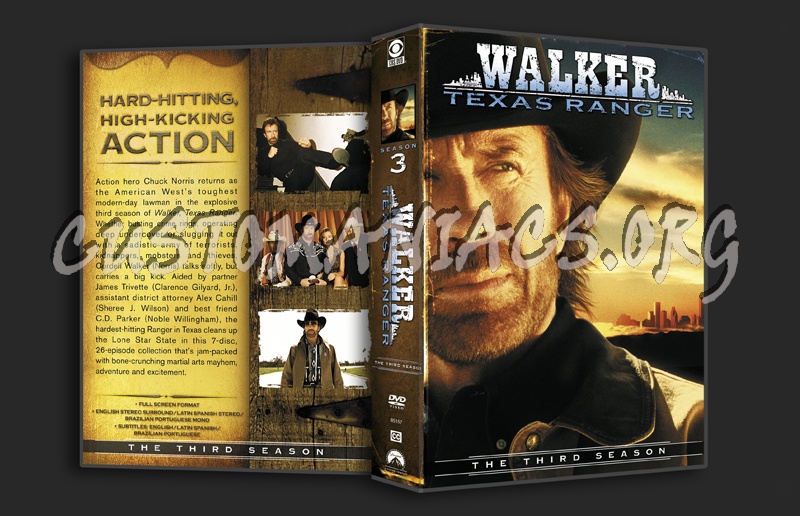 Walker Texas Ranger season 3 dvd cover