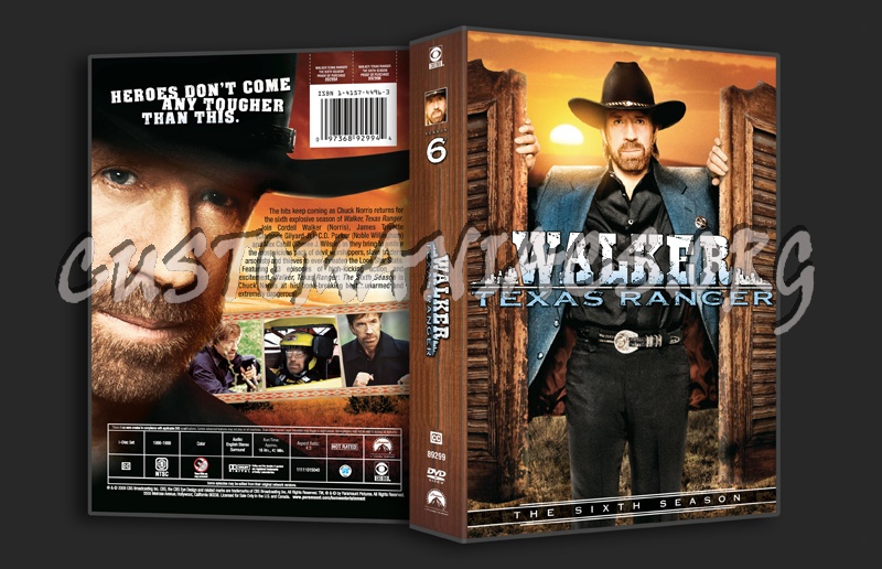 Walker Texas Ranger Season 6 dvd cover