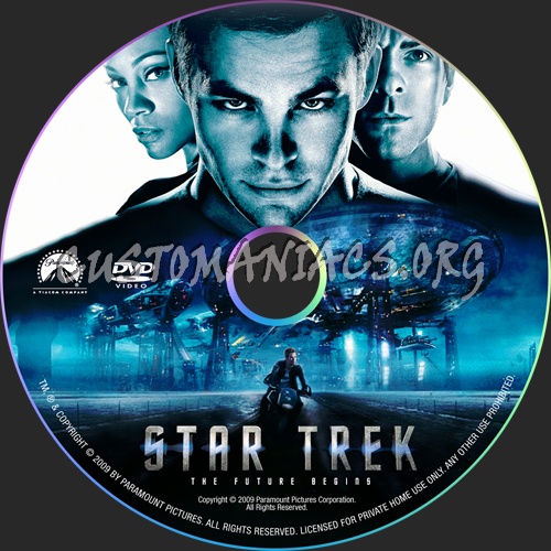 Star Trek dvd label