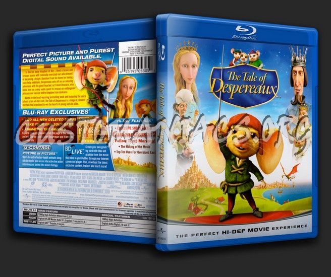 The Tale of Despereaux blu-ray cover