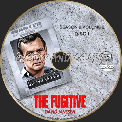 The Fugitive Season 2 Volume 2 dvd label