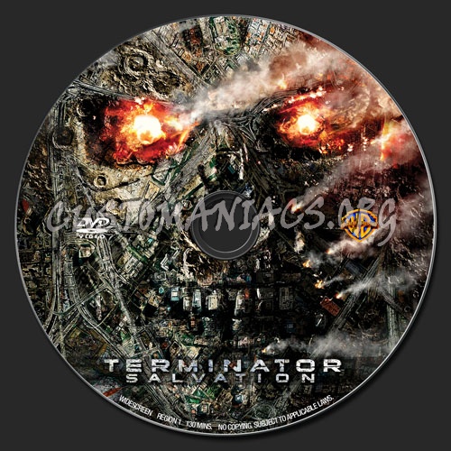 Terminator Salvation dvd label