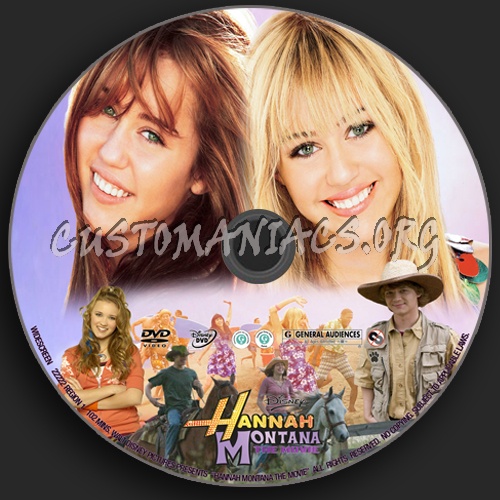 Hannah Montana The Movie dvd label