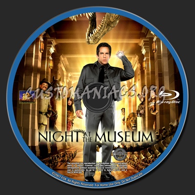 Night At The Museum blu-ray label