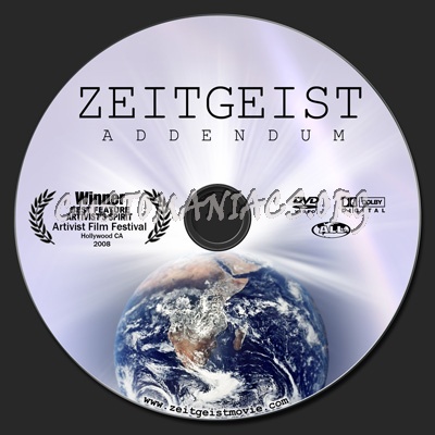 Zeitgeist: Addendum dvd label