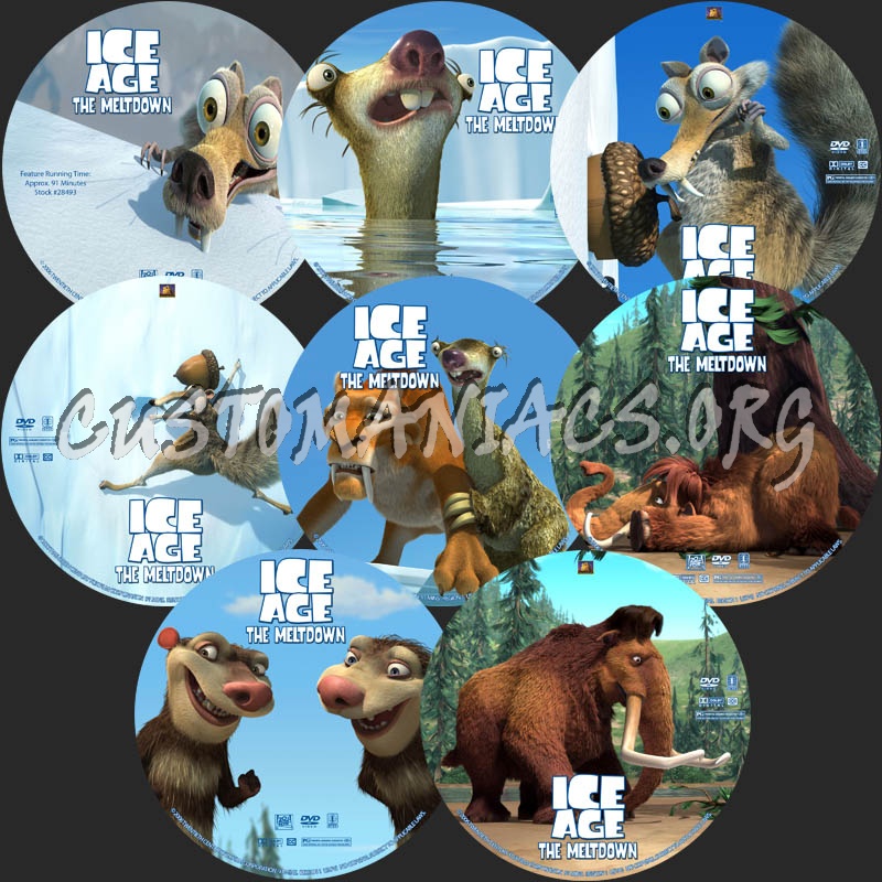 Ice Age 2: The Meltdown dvd label