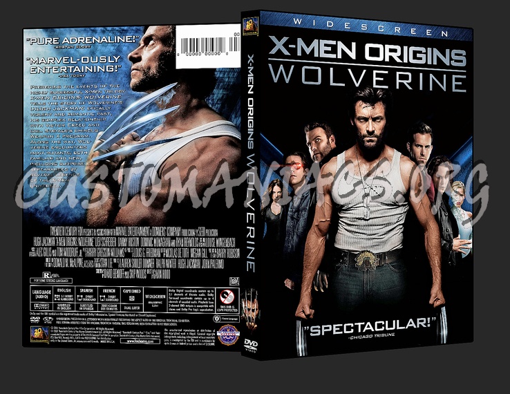 X-Men Origins: Wolverine dvd cover