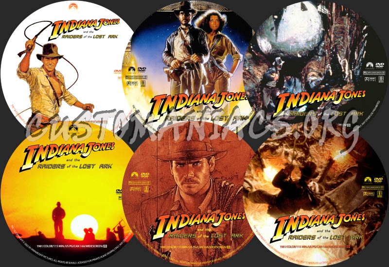 Indiana Jones and the Raiders of the Lost Ark dvd label