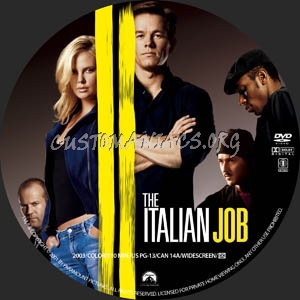 The Italian Job dvd label