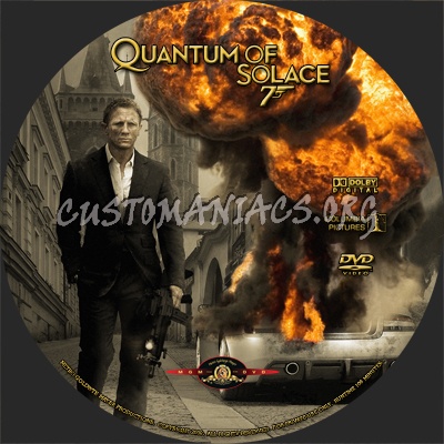 Quantum of Solace dvd label