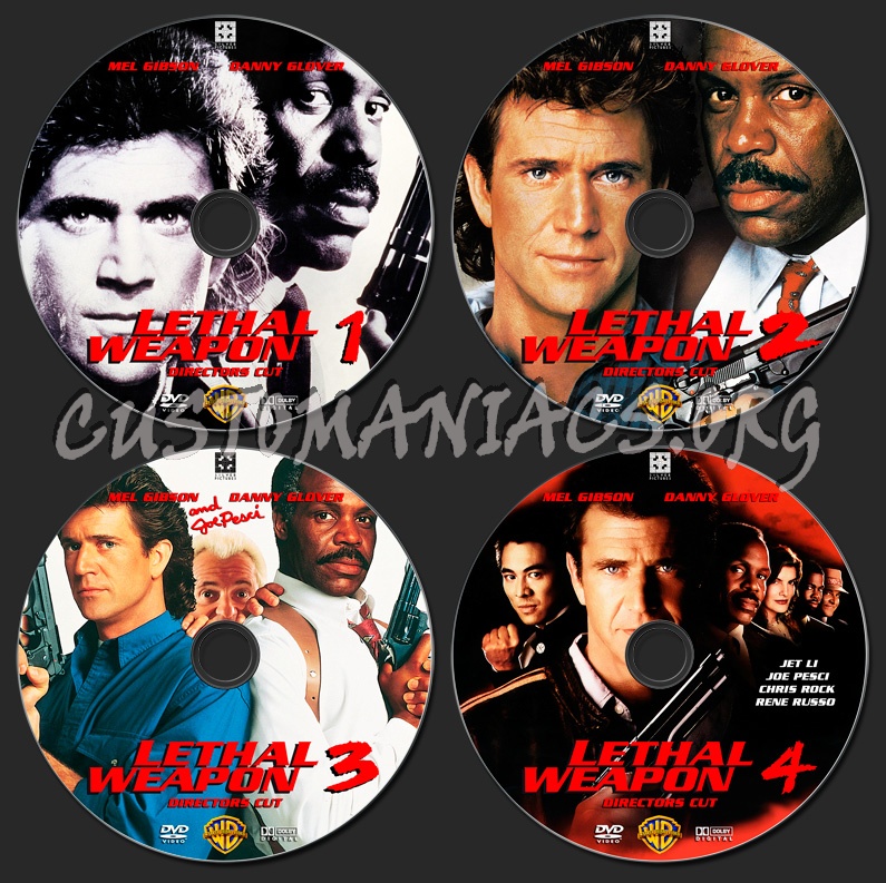 Lethal Weapon Collection dvd label