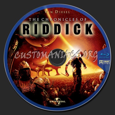 The Chronicles of Riddick blu-ray label