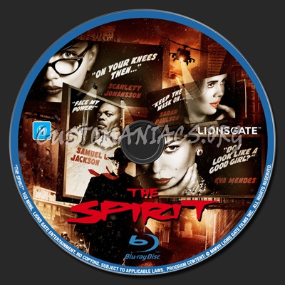 The Spirit blu-ray label