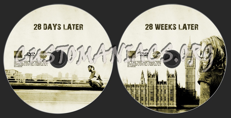 28 Days - Weeks Later dvd label