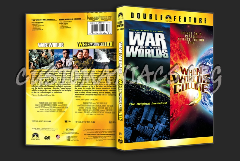 War of the Worlds / When Worlds Collide dvd cover