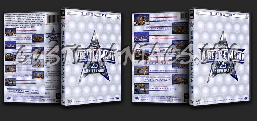 Wrestlemania 25 dvd cover