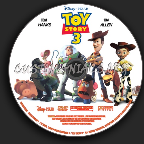 Toy Story 3 dvd label