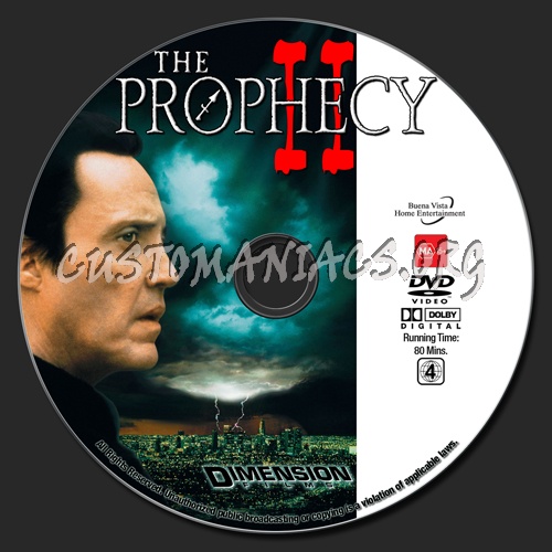 The Prophecy 2 dvd label