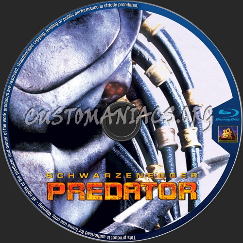 Predator blu-ray label