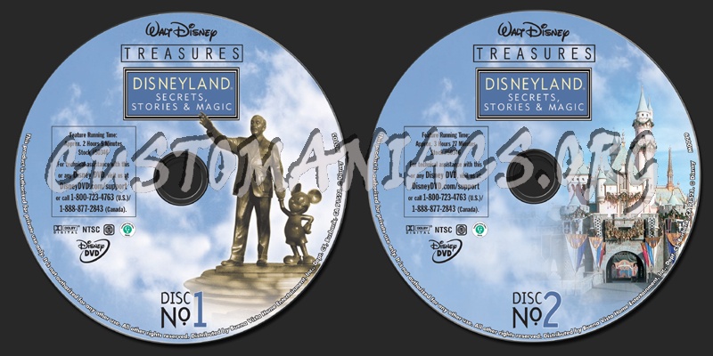 Disney Treasures - Disneyland dvd label